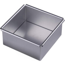 Moule à gâteau carré en aluminium anodisé, moule à cheesecake avec fond amovible, 12,7 cm x 12,7 cm x 5,6 cm