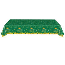 Vinyl Table Cloth Gold Disposable 1 Pack