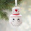 Christmas ceramic snowman angel ornament set 1