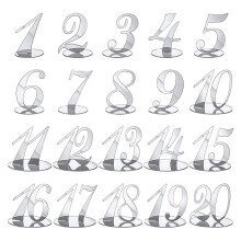 Hääpöytänumerot akryylistä 1-20