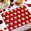 Valentijnsdag placemats – Polyester met hartjesdesign 45x30cm 1