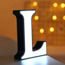 Luminária LED com Letras do Alfabeto – 26 Caracteres, Funciona a Pilhas