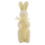 Flokket påskeharefigur gul skum 20 cm 1