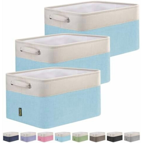 3 δοχεία αποθήκευσης λινού 15" x 11" x 9,5"