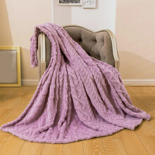 Microfiber Throw Blanket 70 x 100 cm Stripe Design