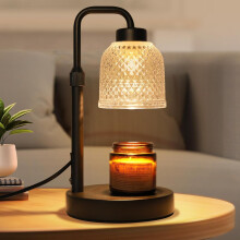 Lampe chauffe-bougie à intensité variable avec minuterie et hauteur réglable