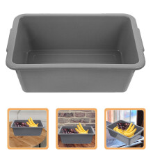 Rechthoekige PP-busbak met handgrepen, 34x23,5x11 cm