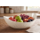 Oval Ceramic Matte White Fruit Bowl 29.5x24x11.5Cm 2