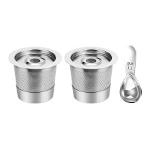 Coffee Capsuled Cup Refillable Coffee-Two filters 1 spoon