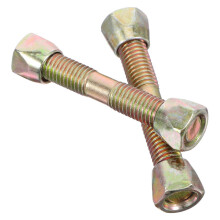 Hochleistungs-Federschrauben-Beschläge (2 Stück), Haken für Hängekörbe von Wiegenschaukelstühlen, goldfarbene Metallbeschläge