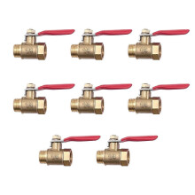 1/4 Inch Brass Ball Valve, Male & Female NPT Thread, Heavy Duty Shut Off Switch for Pneumatic & Water Systems