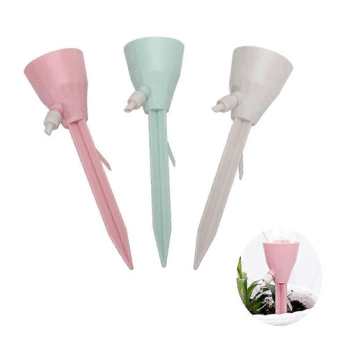 Automatic Drip Irrigation System for Balcony Plants, Adjustable Watering with Speed Control Valve, Windproof Bracket