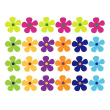 24 Pcs Magnetic Flower Stickers for Refrigerator Door Decoration, Resin Fridge Magnets for Metal Surfaces