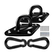 Ganci da soffitto in acciaio inox M10 per amaca, capacità 770 kg, 2 pezzi