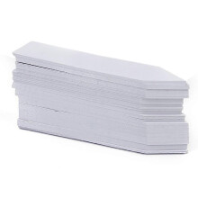 200 stuks plastic plantenetiketten voor tuin- en kwekerijzaailingen, wit, 10 cm x 2 cm, herbruikbare markeerlabels