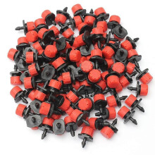 Micro-irrigatiesproeiers met verstelbare emitters, 8-gaats waterdruppelaar met grondpen voor 4 mm/7 mm slang, debiet 1-70 l/u.