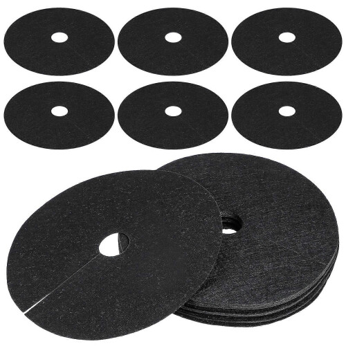 20pcs Non-woven Garden Tree Ring Protector, 27x27cm Weed Control Barrier Mat