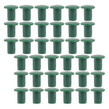 Green Bamboo Cane Caps Topper Protectors for Garden Plant Support 240Pcs PVC