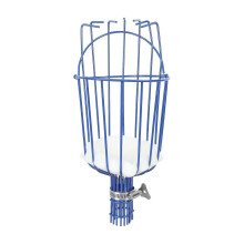 Fruitplukgereedschap van blauw ABS-kunststof, geschikt voor het oogsten van appels en perziken in de tuin.