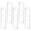 Silver Plant Label Hooks, Shepherd Hook Style Garden Stakes for Displaying Signs, 20-Pack 1