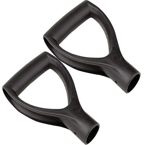 D-shaped Shovel Handle, 2-Pack Plastic Replacement Grip Compatible with Spear & Jackson, Roughneck