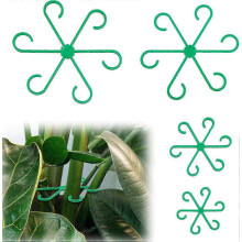 Climbing Plant Supports 4-Pack, Plastic Stem Holders & Trellis for Indoor Outdoor Houseplants