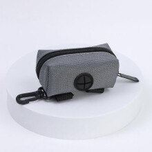 Dog Poop Bag Holder for Leash with Carabiner Clip, Large Capacity Pet Waste Dispenser for Outdoor Walking