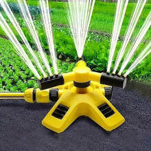 360 draaibare tuinsproeier met 2 sproeistanden, bereik van 8-10 m voor gazon- en kwekerijbewatering.