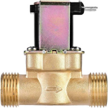 Messing-Magnetventil 1/2" für Wasser, 24 V DC, normalerweise geschlossen, zur Durchflussregelung