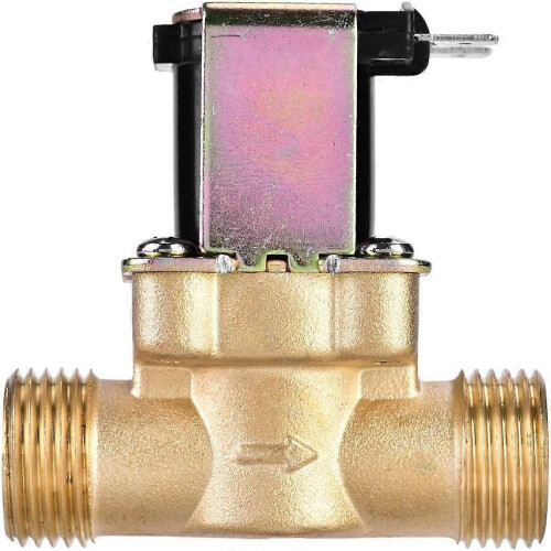 Brass 1/2" Water Solenoid Valve DC 24V Normally Closed for Flow Control
