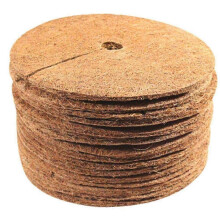 16 Pcs Coconut Fibre Tree Ring Mulch Mat, 11.8 Inch Plant Protector for Indoor Outdoor Use