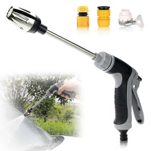 Buse de nettoyage haute pression pour tuyau d'arrosage avec rotation Ă 360 et raccords rapides