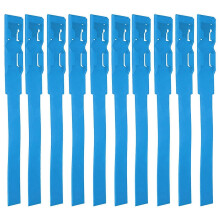 Collari di identificazione per bovini di colore blu, confezione da 10 anelli di plastica per la marcatura del bestiame.