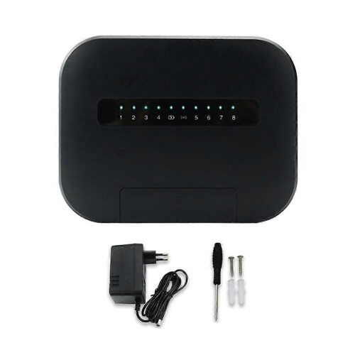 8 Zone Smart WiFi Sprinkler Controller, App Control Irrigation System with EU Plug for Garden