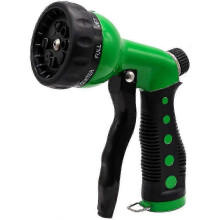 Pistolet d'arrosage en métal avec 8 jets différents, pulvérisateur manuel robuste pour l'arrosage du jardin et le lavage de voiture