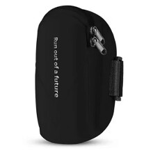 Armtas van waterdicht Oxford-doek met verstelbare armband en 2 vakken voor telefoon en sleutels, ideaal voor hardlopen en fietsen.