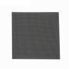 Tappetino di drenaggio per fondo vaso da fiori, 5x5 cm, in PE nero, a rete, per vasi di piante.