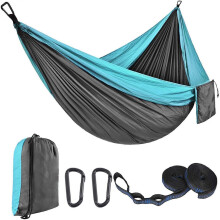 Camping-Hängematte mit Baumgurten, leichtes, reißfestes Nylon für Garten, Strand und Outdoor