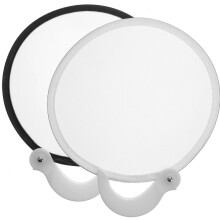 2pcs Folding Hand Fan, Round Blank Cloth Fan for Summer, Wedding, Dance Performance, Portable Foldable Design