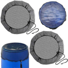 Rain Butt Cover Net Mosquito Repellent 95cm Diameter with Elastic Band for Water Barrels