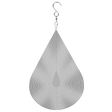 3D-Windspiel aus Metall mit Wassertropfenmotiv für Garten, Balkon oder Innenräume, wetterfest