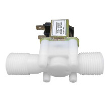 12V 1/2 Zoll NC Kunststoff-Magnetventil für Wasser und Luft, normalerweise geschlossen, Membrantyp