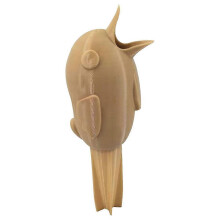 Sistema de riego por goteo con forma de pájaro para plantas de interior, fabricado en PLA y con capacidad para 7 días.