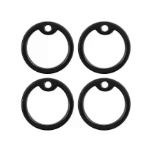 Confezione da 4 silenziatori in silicone per targhette identificative di cani di piccola taglia, accessori per la riduzione del rumore sul collare.