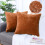 Set van 2 sierkussenhoezen van chenille – 45,7 x 45,7 cm 1