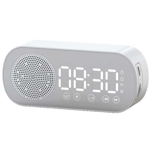 Ceas deșteptător digital cu difuzor Bluetooth și radio FM