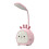 Luminária de mesa LED com braço flexível ajustável, base kawaii e USB. 1