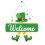 St. Patricks dag dørophæng med kløvermotiv 1