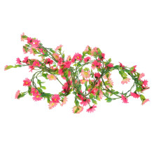 Guirlande de marguerites artificielles roses 210 cm