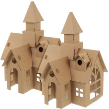 Miniature Paper Castle DIY Kit 2 Pieces